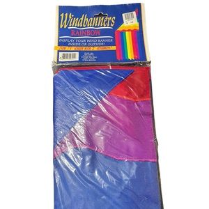 Rainbow windbanner flag